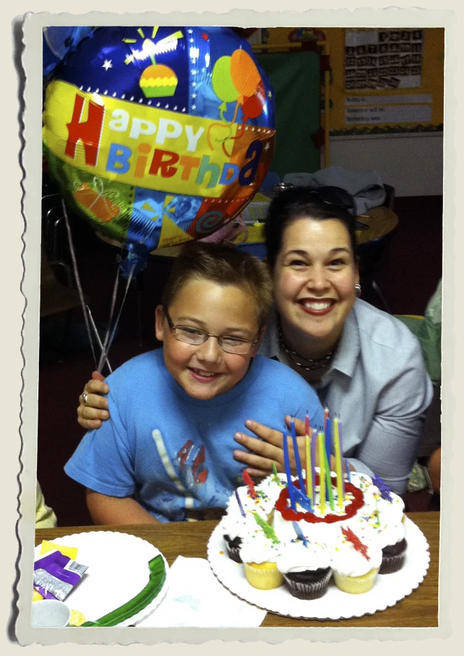 Aunt Heather & Kyle Piper 10th B-Day Aunt Heather & Kyle Piper on his 10th Birthday.