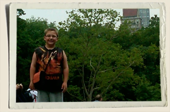 Kyle Piper at Central Park...Vacation with Aunt Nikki