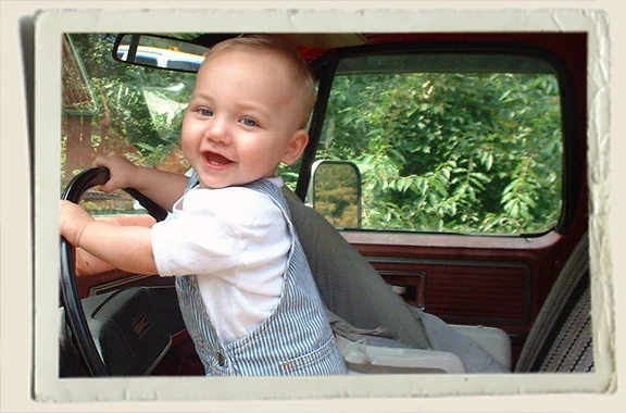 Kyle Piper starting to drive Aunt Heather Piper