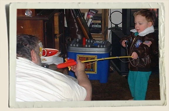 Kyle Piper and his pappy Piper 