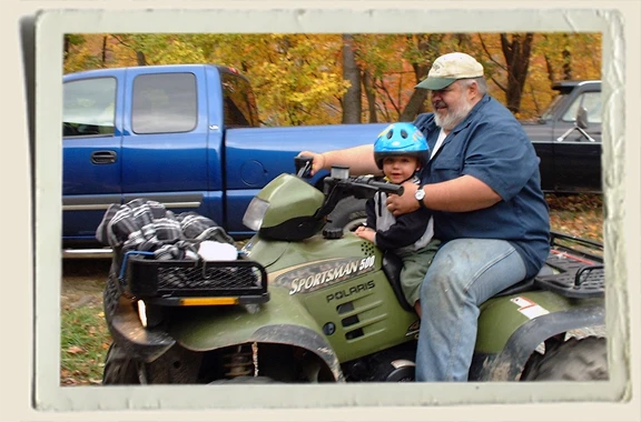 Kyle-Piper-Pap-on-Quad Kyle Piper and Ronald Piper on Quad