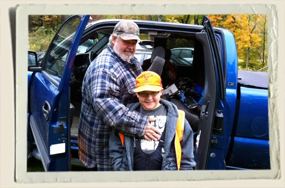 dad and Kyle hunting -Heather Piper 