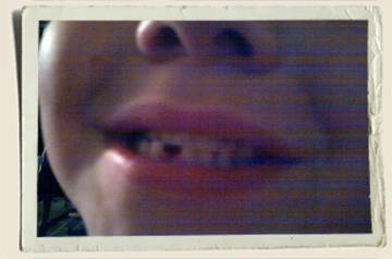 Kyle lost his first tooth Aunt Heather Piper