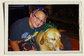 Kyle with Scooby Ringing in New Year's 2010