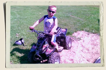 Kyles first quad - Aunt Heather Piper