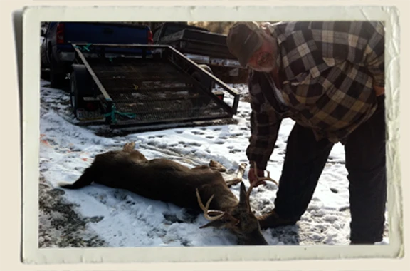 Dad and his deer 2011 Aunt Heather Piper 