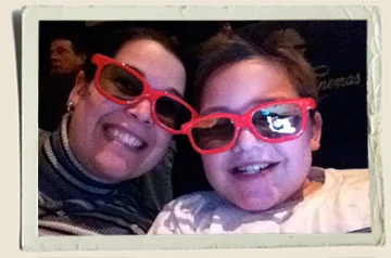 Aunt-Heather-Piper-and-Kyle-watching-Star-Wars-3-D