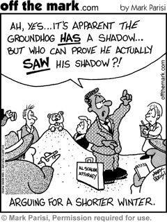 Groundhog day cartoon - Aunt Heather Piper 