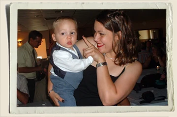 Kyle at Chad's Wedding 8-31-02 Aunt Heather Piper 