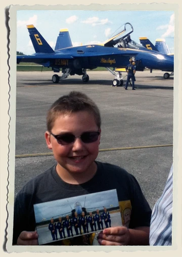 Kyle-with-Blue-Angels-Aunt-Heather-Piper Kyle-with-Blue-Angels-Aunt-Heather-Piper