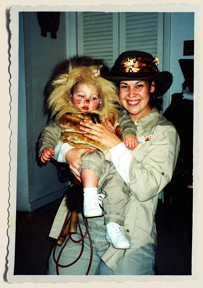 Kyle as a lion Aunt Heather Piper 