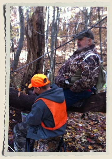 Kyle-&-Dad-Mentor-Hunting-10-19-12 Aunt Heather Piper