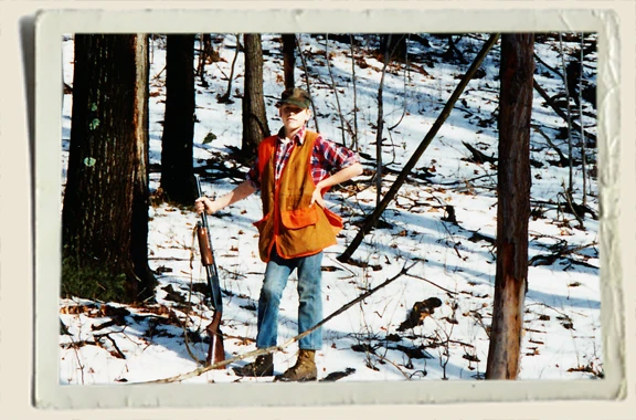 Ryan-in-Woods-hunting-Aunt-Heather-Piper