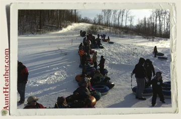 Aunt Heather Piper Snow Tubing Conga Line 1-27-13