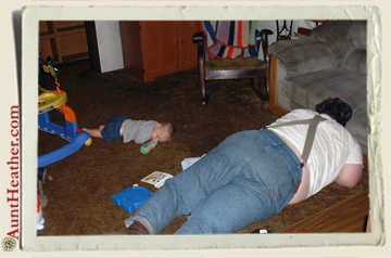 kyle-&-pappy-napping Aunt Heather Piper