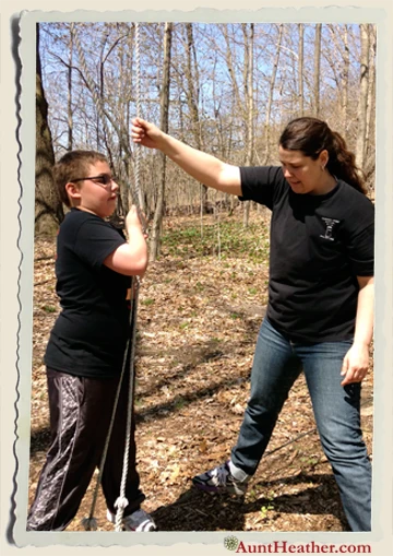 Aunt-Heather-Piper-&-Kyle-Rope-Course-4-27-13