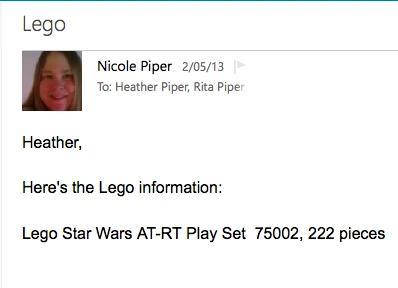 Aunt Heather Piper 2-5-2013
