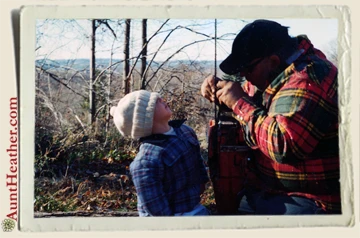 Dad-sharpenind-Chainsaw-Kyle-watches-Aunt-Heather-Piper