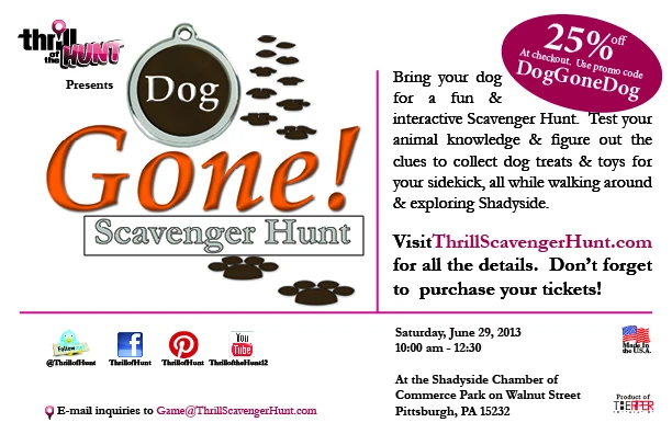 Dog Gone Scavenger Hunt Thrill of the Hunt