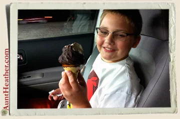Kyle-with-ice-cream-cone-Aunt-Heather-Piper