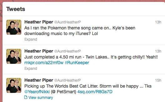 Pokemon Twitter Converstation Aunt Heather Piper 10-2012