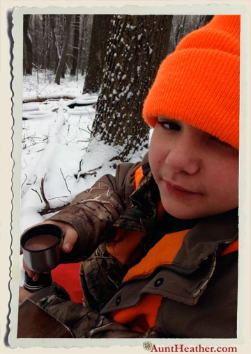 Kyle-hunting-in-Jims-woods-Aunt-Heather-Piper-12-7-13