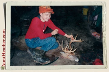Ryan-Piper-Buck-sideshot-12-2-1992-Aunt-Heather-Piper deer hunting