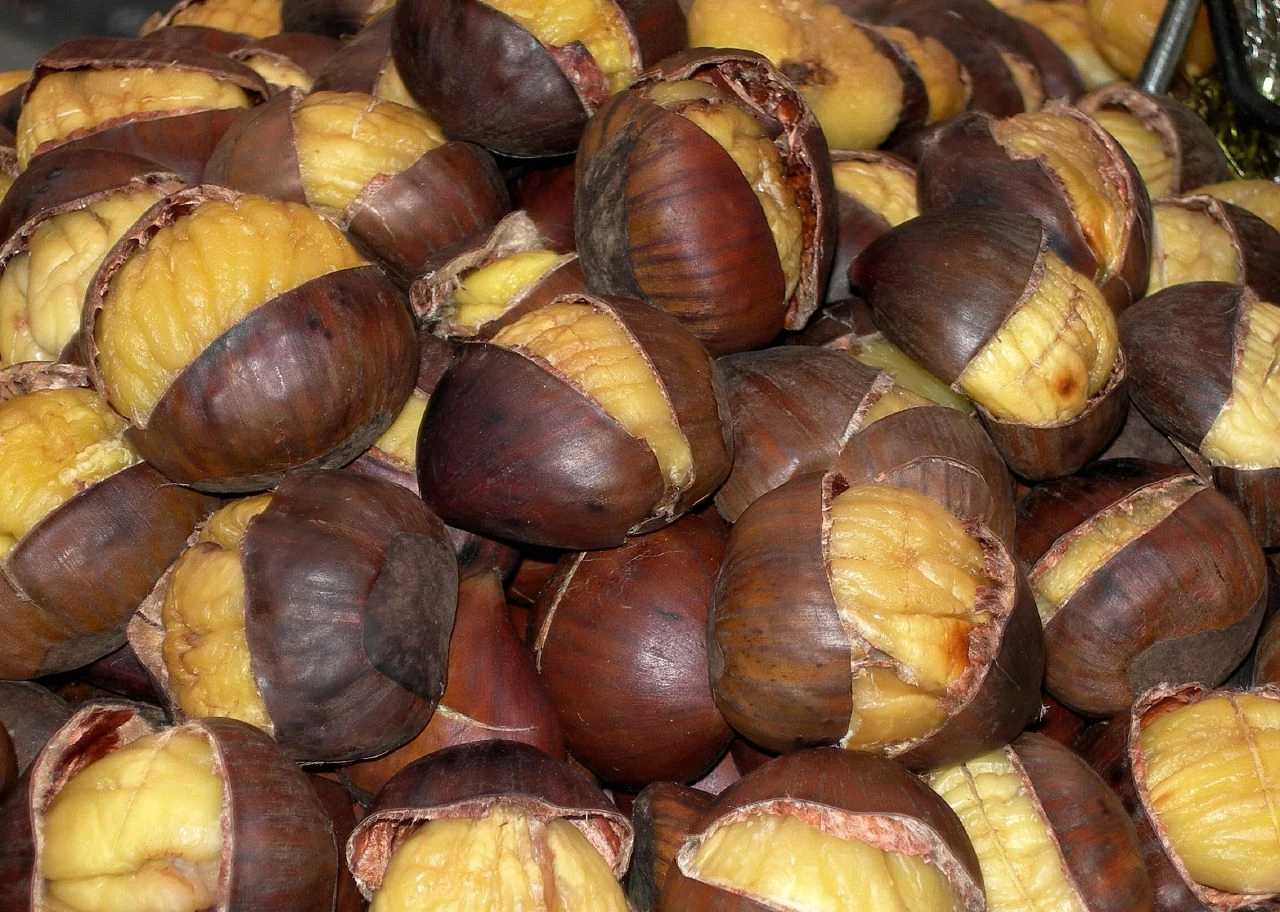 roasted chestnuts Aunt Heather Piper