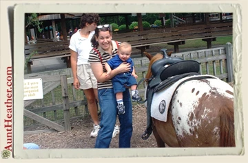 Kyle-&-Aunt-Heather-Piper-Idlewild-Park-Pony-Ride-c.-2002