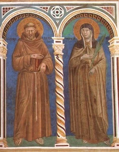 Giotto di Bondone St Francis & St Clare 1279-1300 Aunt Heather Piper
