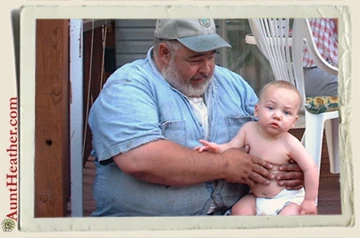 Kyle-&-Pappy-1st-Birthday-7-30-2002-Aunt-Heather-Piper