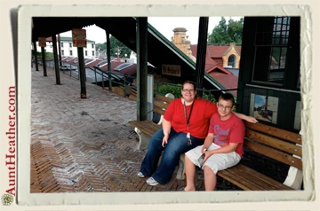 Nicole-&-Kyle-Latrobe-PA-Train-Station-7-26-14-Aunt-Heather-Piper