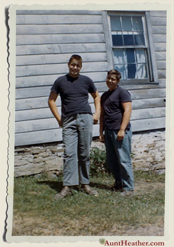 Dad Uncle Sonny as kids Aunt Heather Piper