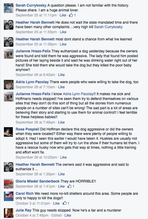 Dog Catcher Hoffman Facebook Aunt Heather Piper