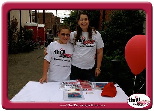 Thrill of the Hunt Scavenger Hunt Kyle & Aunt Heather Piper at Pittsburgh Event