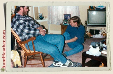 Chad-Ryan-hanging-at-Grams-Apartment-1990's-Aunt-Heather-Piper