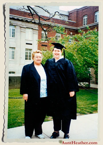 Gram-&-Nicole-at-Penn-State-Graduation-1996-Aunt-Heather-Piper