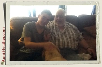 Kyle with Pap and Scooby 9-20-15 Aunt Heather Piper