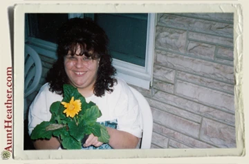 Tracey on Trees Porch mid 1990s Aunt Heather Piper