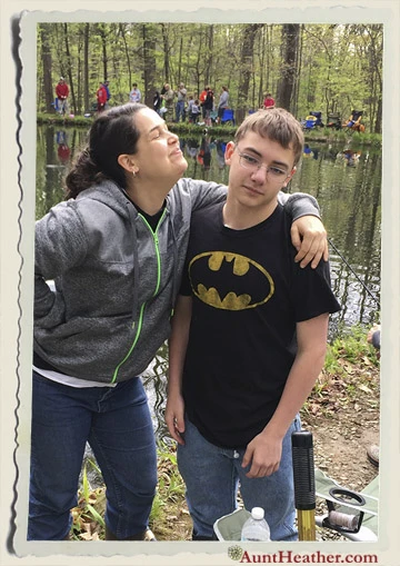 Kyle Aunt Heather Piper Planinsek Fishing Derby 5-7-16