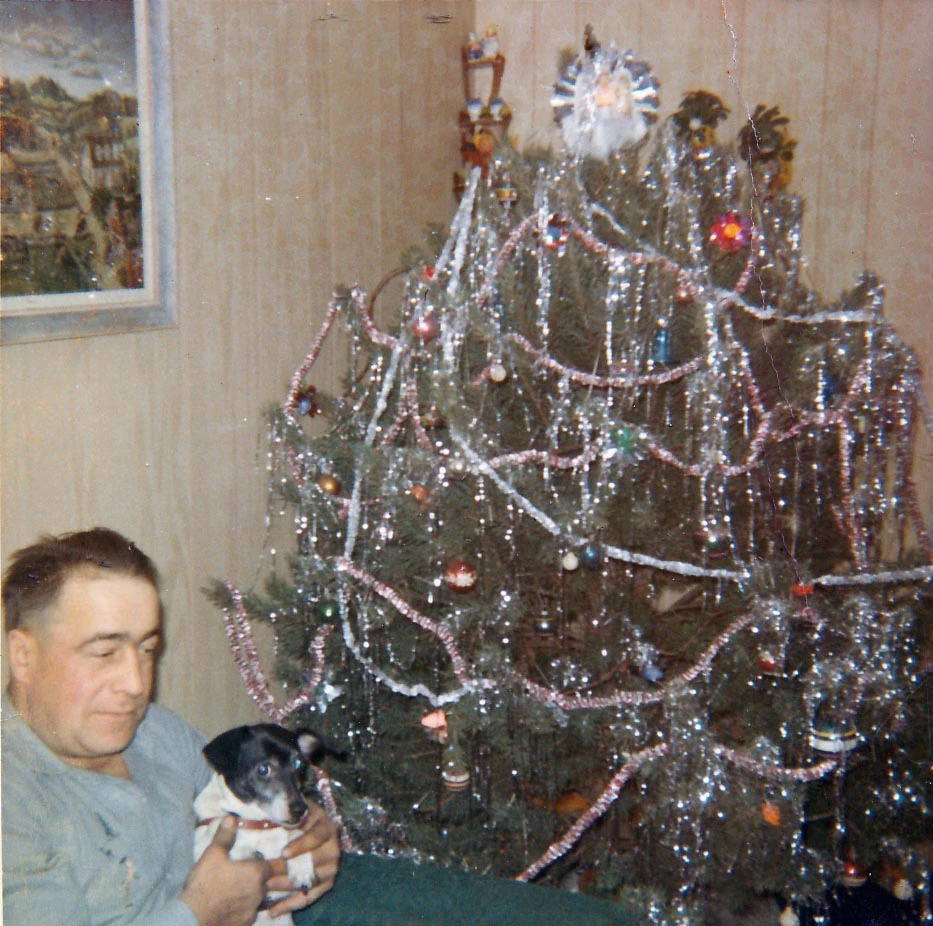 Pap at Christmas 1970s Aunt Heather Piper